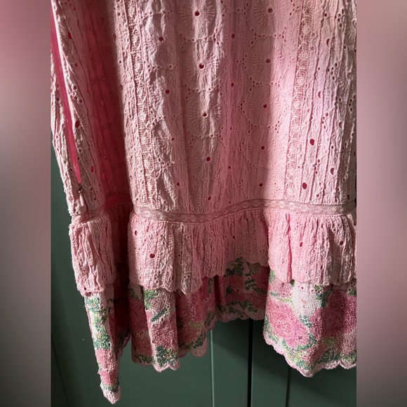 NWT - LOVE SHACK FANCY - THRESSEY DRESS IN FROSTED BERRY SIZE: 12 - Picture 12 of 16